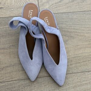 Lewit Women's Lavender Suede Mules